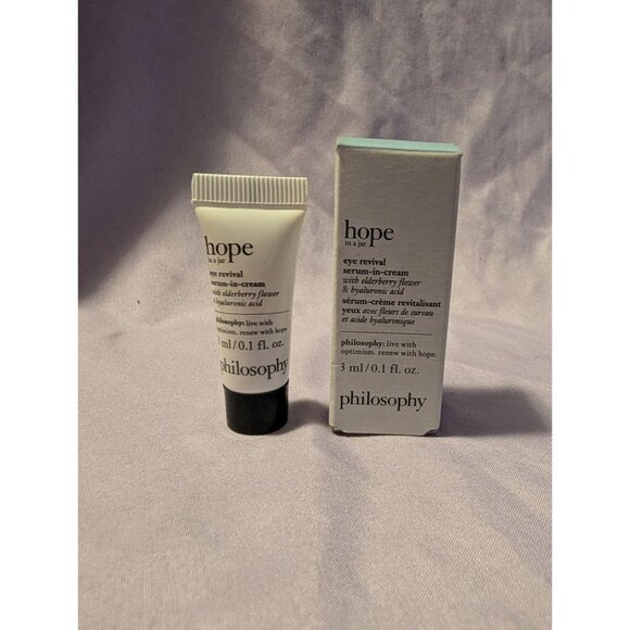 Philosophy Hope In A Jar Eye Revival Serum-In-Cream 0.1 Fl Oz Travel Size - Picture 1 of 2